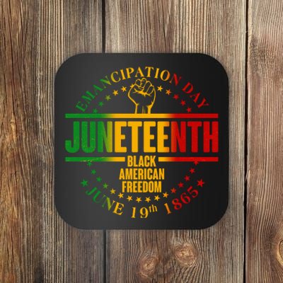 Emancipation Day Juneteenth Black American Freedom Coaster