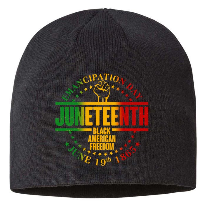 Emancipation Day Juneteenth Black American Freedom Sustainable Beanie