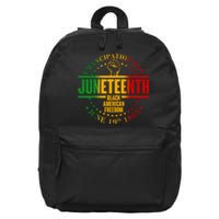 Emancipation Day Juneteenth Black American Freedom 16 in Basic Backpack