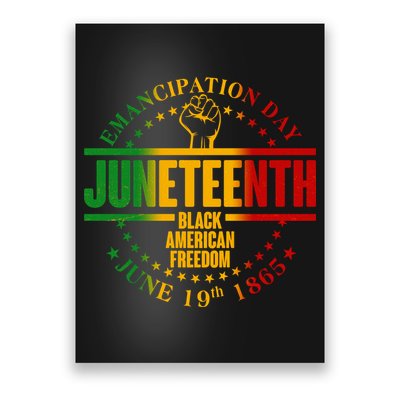 Emancipation Day Juneteenth Black American Freedom Poster