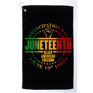 Emancipation Day Juneteenth Black American Freedom Platinum Collection Golf Towel