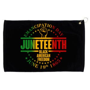 Emancipation Day Juneteenth Black American Freedom Grommeted Golf Towel