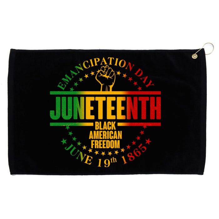 Emancipation Day Juneteenth Black American Freedom Grommeted Golf Towel