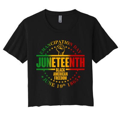 Emancipation Day Juneteenth Black American Freedom Crop Top