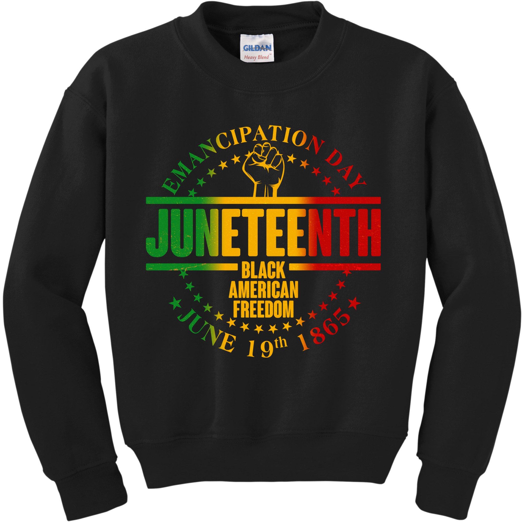 Emancipation Day Juneteenth Black American Freedom Kids Sweatshirt