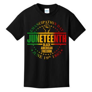 Emancipation Day Juneteenth Black American Freedom Kids T-Shirt