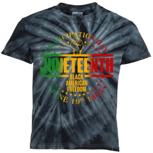 Emancipation Day Juneteenth Black American Freedom Kids Tie-Dye T-Shirt