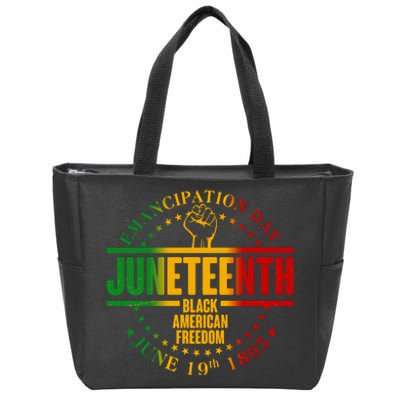 Emancipation Day Juneteenth Black American Freedom Zip Tote Bag