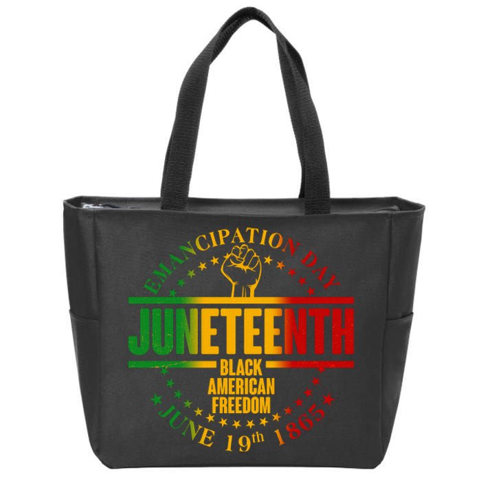 Emancipation Day Juneteenth Black American Freedom Zip Tote Bag