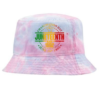 Emancipation Day Juneteenth Black American Freedom Tie-Dyed Bucket Hat