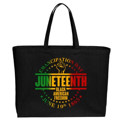 Emancipation Day Juneteenth Black American Freedom Cotton Canvas Jumbo Tote