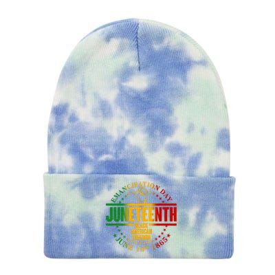 Emancipation Day Juneteenth Black American Freedom Tie Dye 12in Knit Beanie