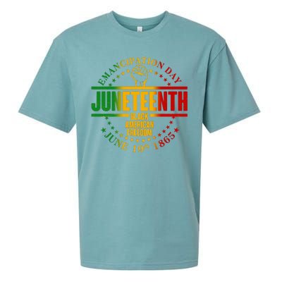 Emancipation Day Juneteenth Black American Freedom Sueded Cloud Jersey T-Shirt