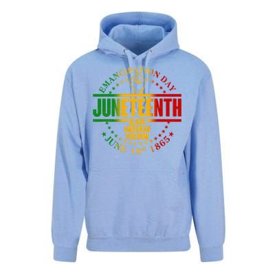 Emancipation Day Juneteenth Black American Freedom Unisex Surf Hoodie