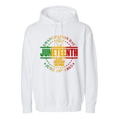 Emancipation Day Juneteenth Black American Freedom Garment-Dyed Fleece Hoodie