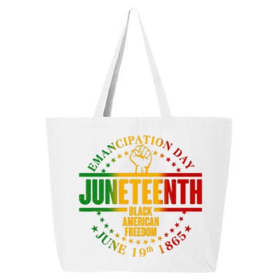 Emancipation Day Juneteenth Black American Freedom 25L Jumbo Tote