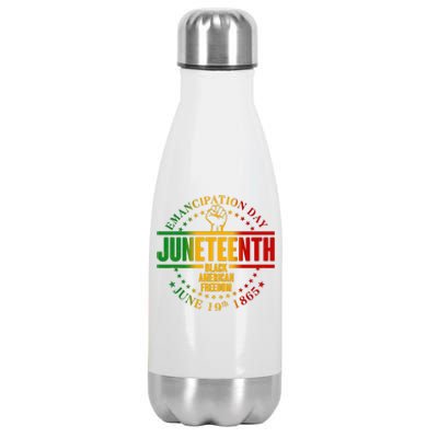 Emancipation Day Juneteenth Black American Freedom Stainless Steel Insulated Water Bottle