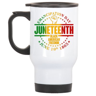 Emancipation Day Juneteenth Black American Freedom Stainless Steel Travel Mug