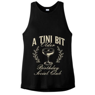 Espresso Martini Birthday A Tini Bit Older A Tiny Bit Older Ladies PosiCharge Tri-Blend Wicking Tank