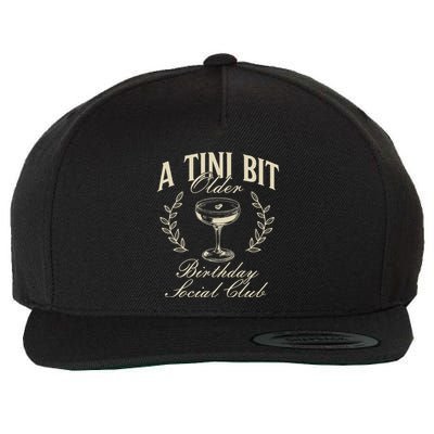 Espresso Martini Birthday A Tini Bit Older A Tiny Bit Older Wool Snapback Cap