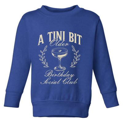 Espresso Martini Birthday A Tini Bit Older A Tiny Bit Older Toddler Sweatshirt