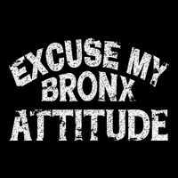 Excuse My Bronx New York Attitude Funny Ny Drawstring Bag