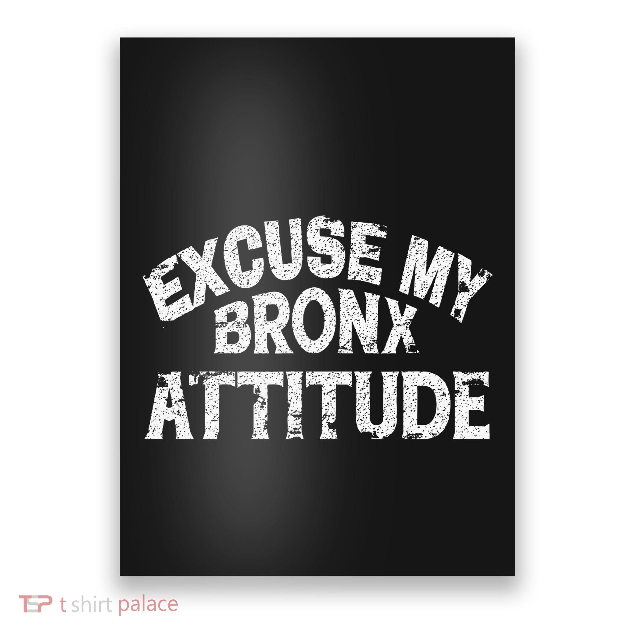 Excuse My Bronx New York Attitude Funny Ny Poster