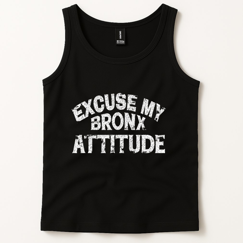 Excuse My Bronx New York Attitude Funny Ny Tank Top