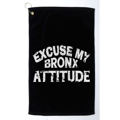 Excuse My Bronx New York Attitude Funny Ny Golf Towel
