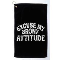 Excuse My Bronx New York Attitude Funny Ny Golf Towel