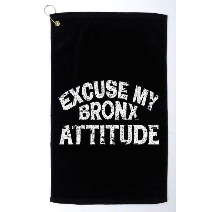 Excuse My Bronx New York Attitude Funny Ny Golf Towel