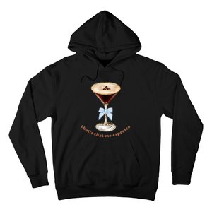 Espresso Martini Blue Bow Hoodie