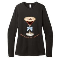 Espresso Martini Blue Bow Womens CVC Long Sleeve Shirt