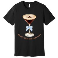 Espresso Martini Blue Bow Premium T-Shirt