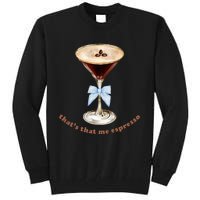 Espresso Martini Blue Bow Tall Sweatshirt