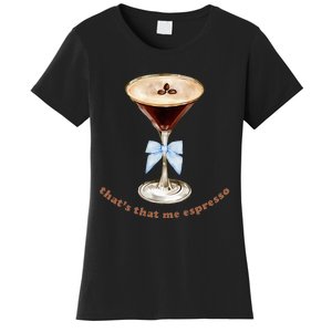 Espresso Martini Blue Bow Women's T-Shirt