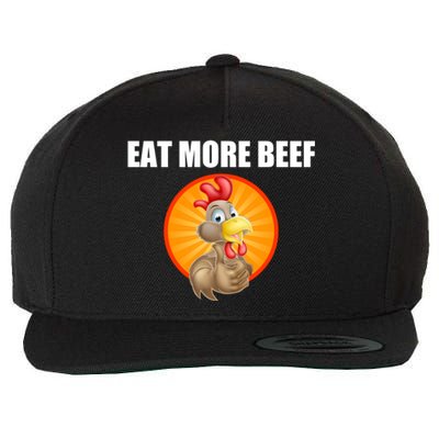 Eat More Beef Gift Funky Chicken Says So Gift Beef Eaters Gift Wool Snapback Cap