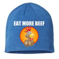 Eat More Beef Gift Funky Chicken Says So Gift Beef Eaters Gift Sustainable Beanie