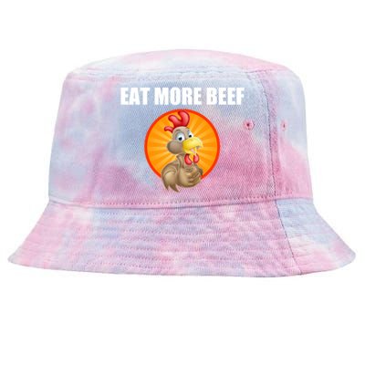 Eat More Beef Gift Funky Chicken Says So Gift Beef Eaters Gift Tie-Dyed Bucket Hat