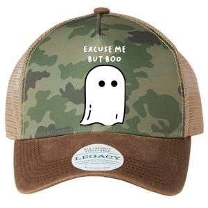 Excuse Me But Boo Cute Ghost Halloween Funny Spooky Season Legacy Tie Dye Trucker Hat