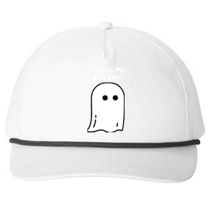 Excuse Me But Boo Cute Ghost Halloween Funny Spooky Season Snapback Five-Panel Rope Hat