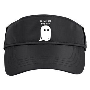 Excuse Me But Boo Cute Ghost Halloween Funny Spooky Season Adult Drive Performance Visor