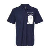 Excuse Me But Boo Cute Ghost Halloween Funny Spooky Season Softstyle Adult Sport Polo