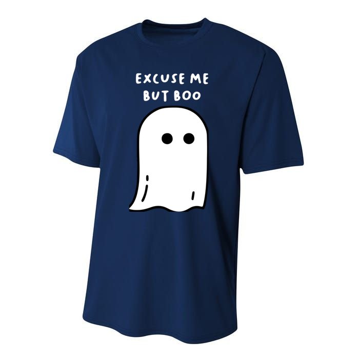 Excuse Me But Boo Cute Ghost Halloween Funny Spooky Season Performance Sprint T-Shirt