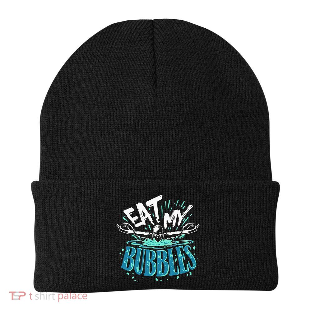 Eat My Bubbles funny swimming gift for swimmer swim team Beanie