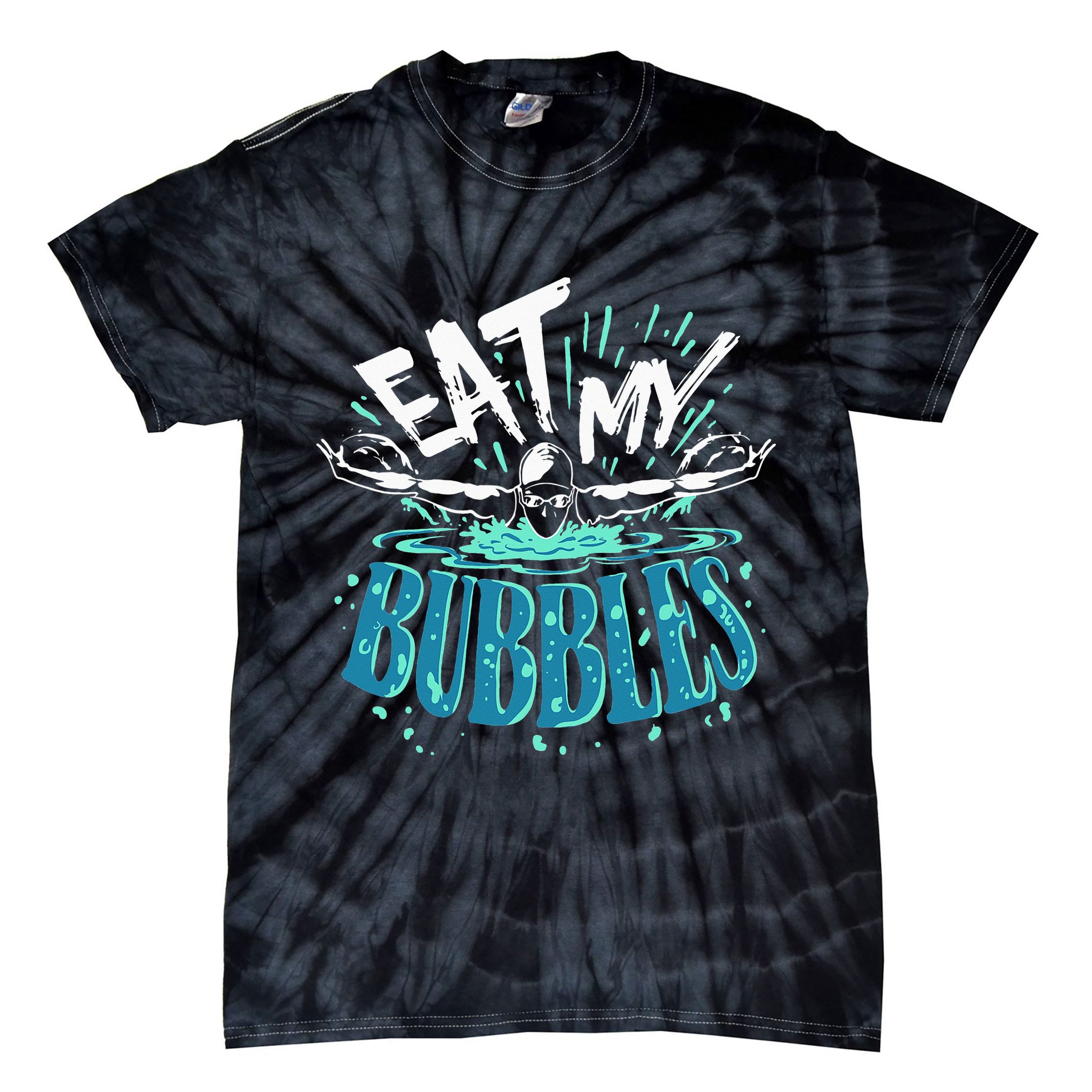 Eat My Bubbles funny swimming gift for swimmer swim team Tie-Dye T-Shirt