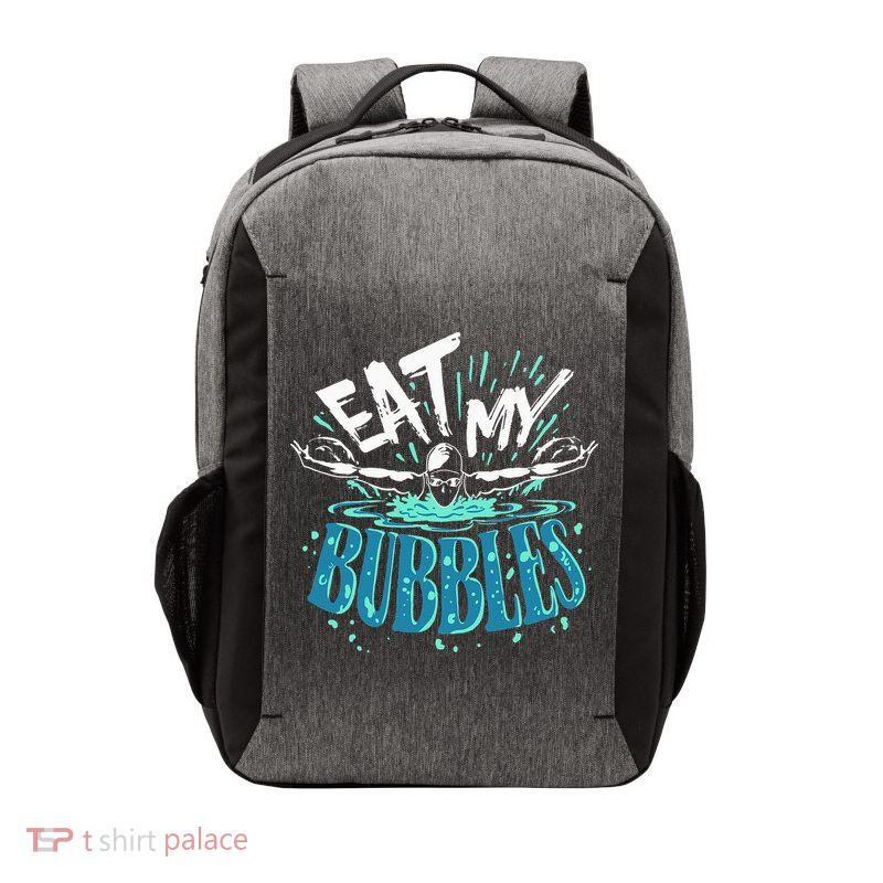 Eat My Bubbles funny swimming gift for swimmer swim team Vector Backpack