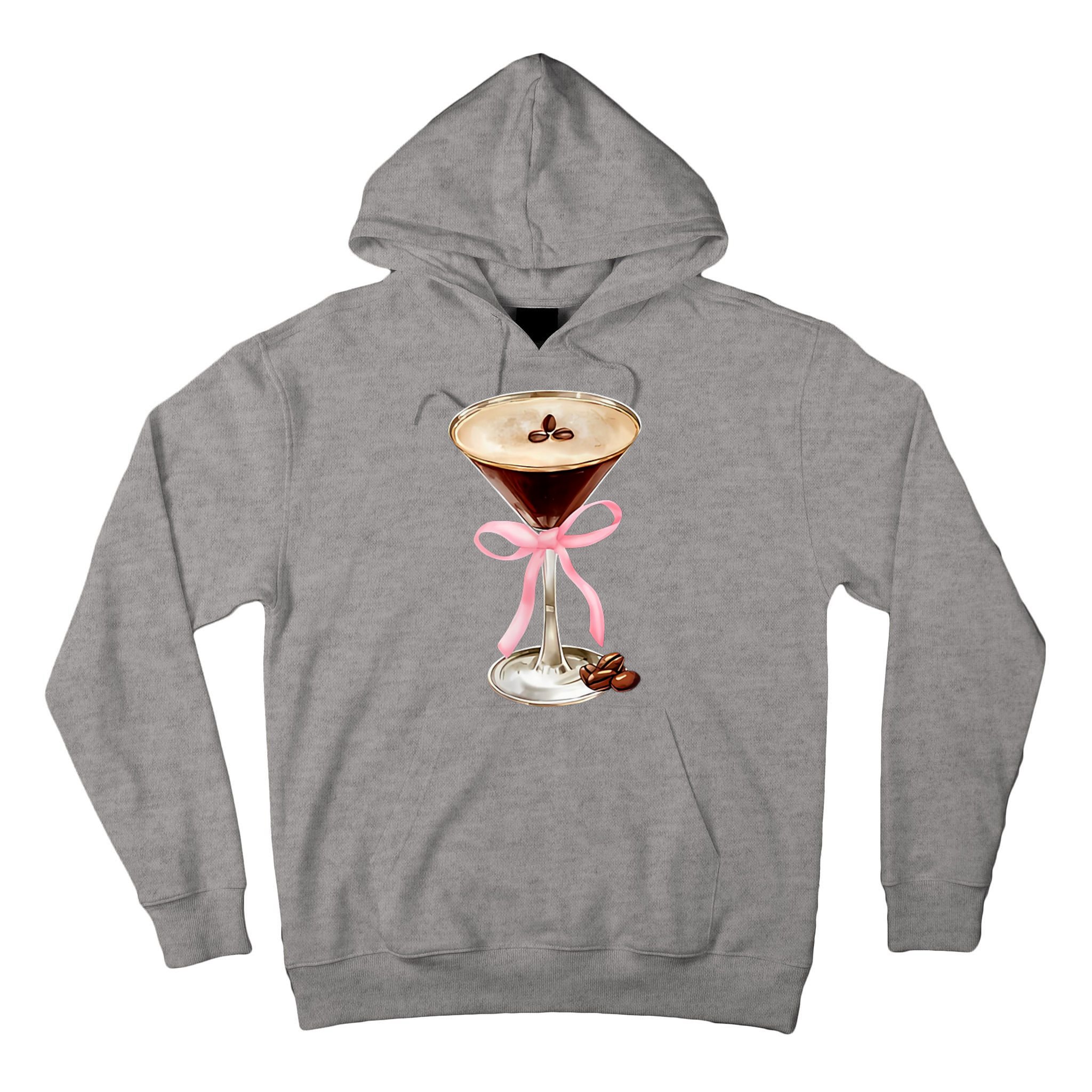 Espresso Martini Bow Graphic Tall Hoodie