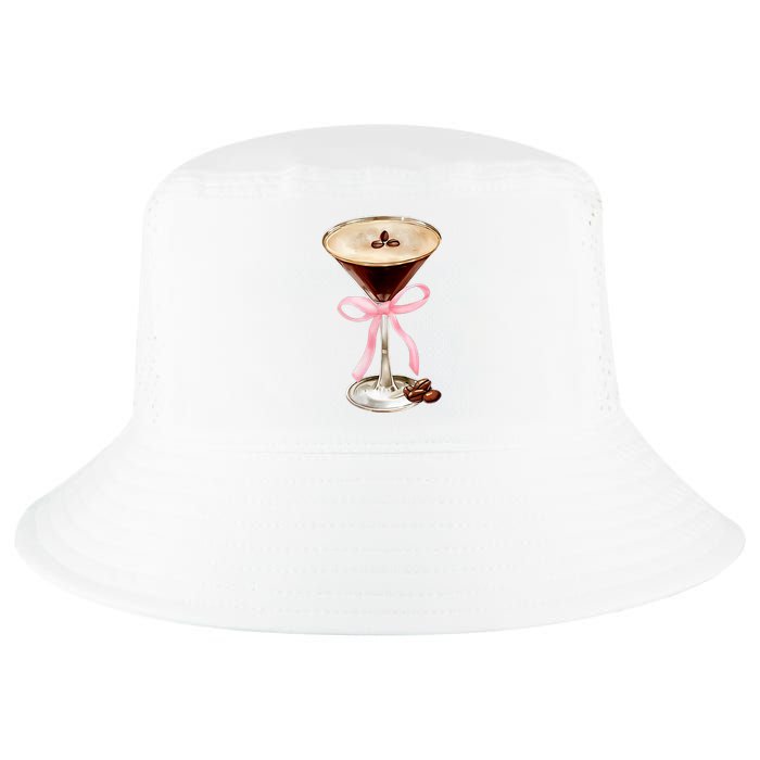 Espresso Martini Bow Graphic Cool Comfort Performance Bucket Hat