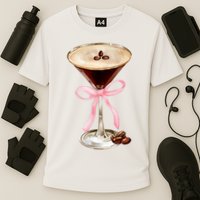 Espresso Martini Bow Graphic Cooling Performance Crew T-Shirt